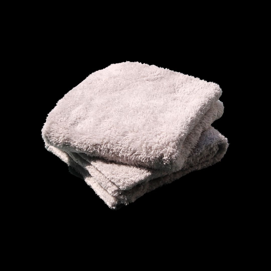 Coral Fleece Towel 500 GSM in Hellgrau – 40×40 cm Poliertuch