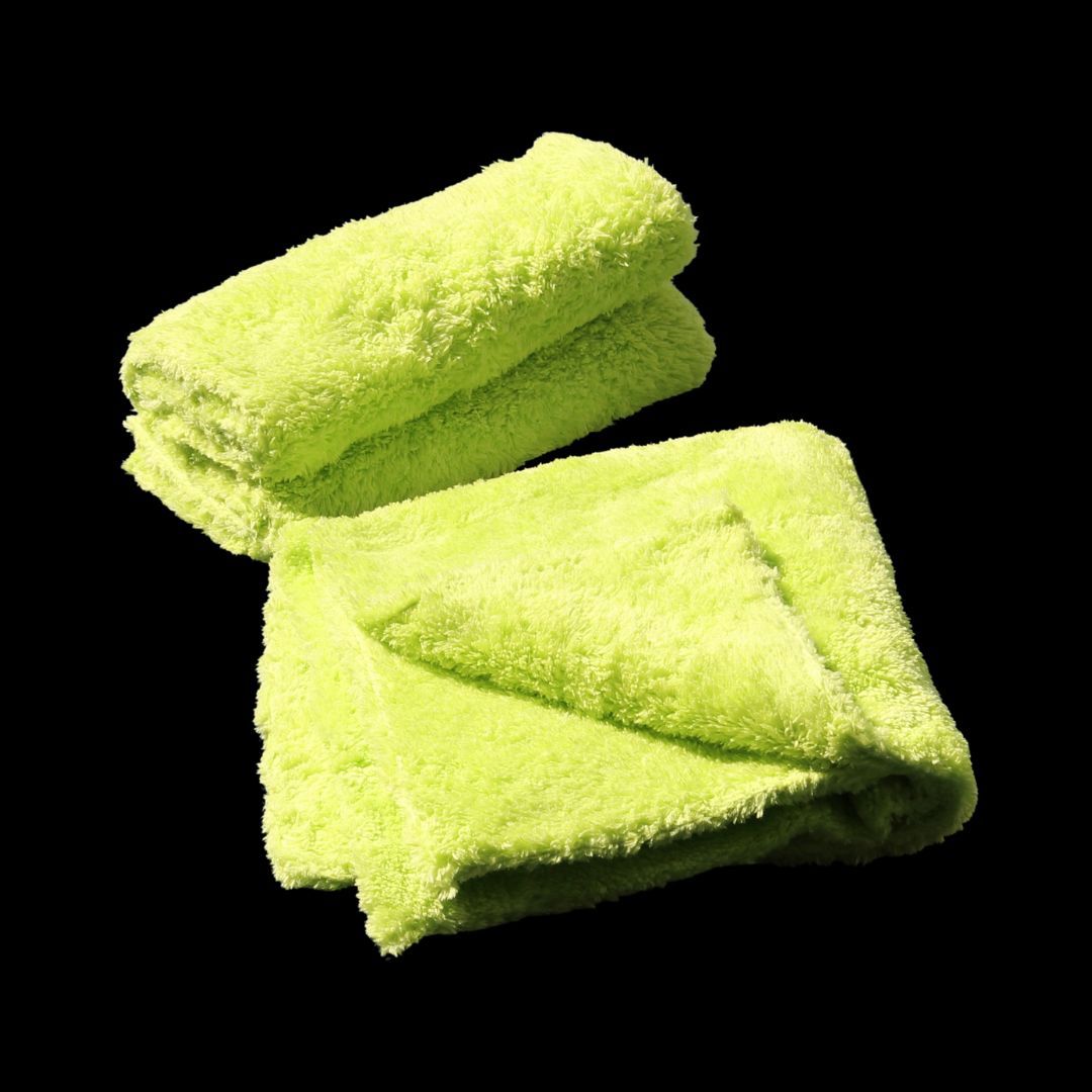 Coral Fleece Towel 500 GSM in Grün – 40×40 cm Poliertuch